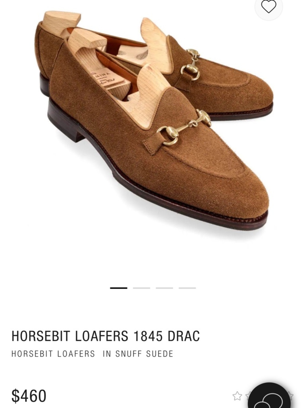 CARMINA Men’s Snuff Suede Horsebit Loafers
